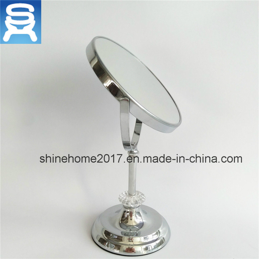 7 Inch Round 5X Magnification Makeup Mirror Free Standing Makeup Table Mirror