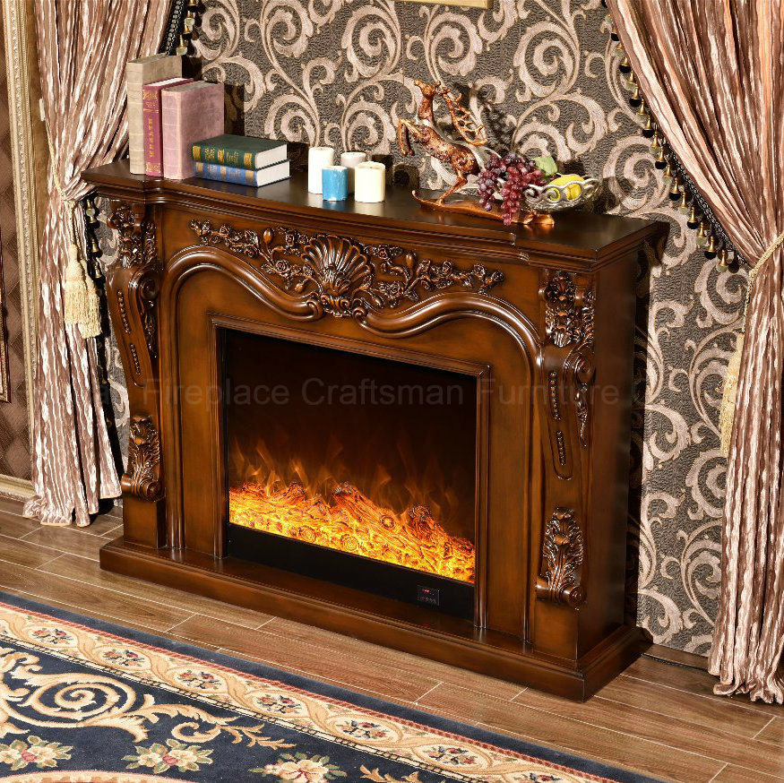 Antique Hotel Furniture LED Flame Heater Electric Fireplace (331B)