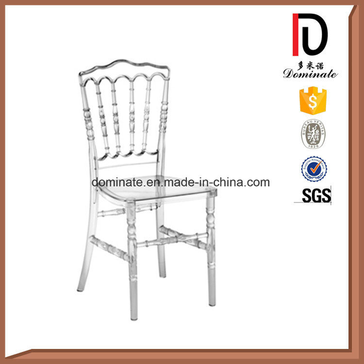 Plastic Wedding Clear Resin Transparent Napoleon Chair