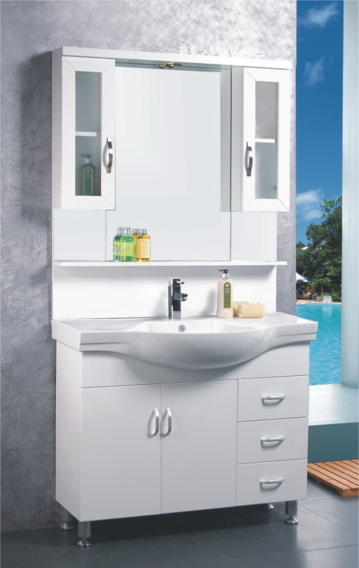 MDF White Bathroom Furniture (C-6310)