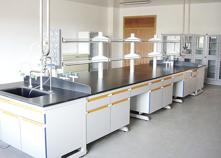 C-Frame Wood Laboratory Furniture in Chemistry Lab