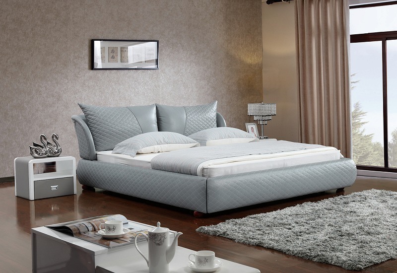 Leather Bed Modern Bed Sbt-35