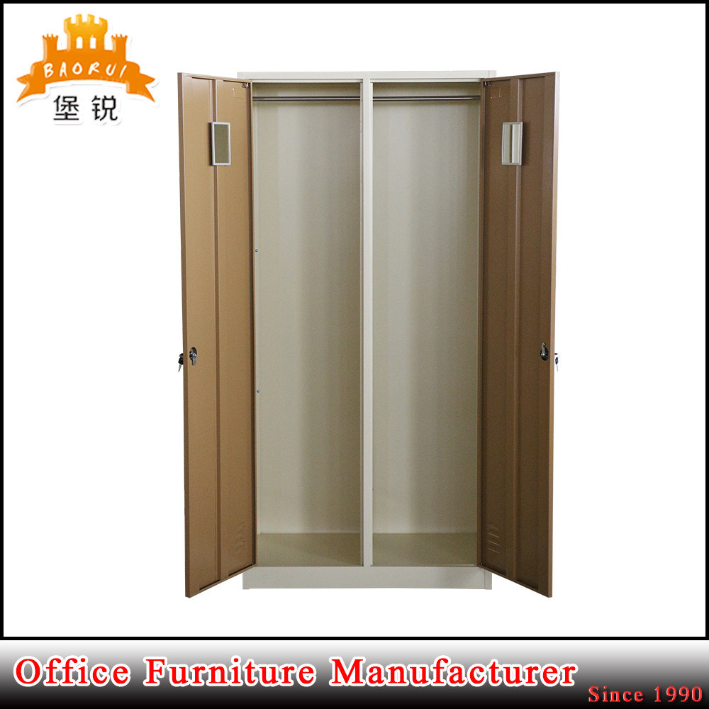 Office Furniture Steel 2 Door Clothes Storage Metal Locker Cabinet