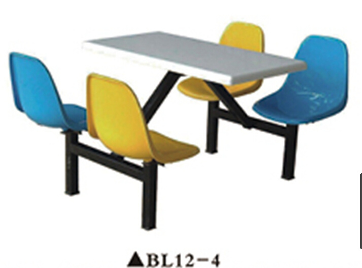 High Quality 4-Seater Material Restaurnt Chair Table Bl12-4