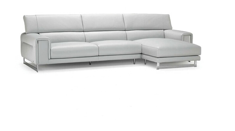 Modern Leather Sofa with Leather Sectional L Shape Sofa Furniture