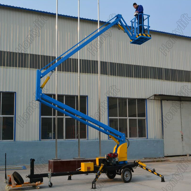 Portable Mobile Lift Platform Hydraulic Trailer Boom Lift Table