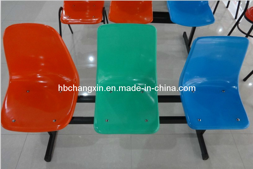 Plastic Fast Food Three Row Chair (CX-LH9024)