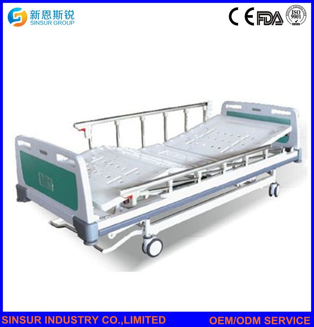 ISO/CE Approved Aluminum-Alloy Guardrail Electric Three-Function Hospital Beds