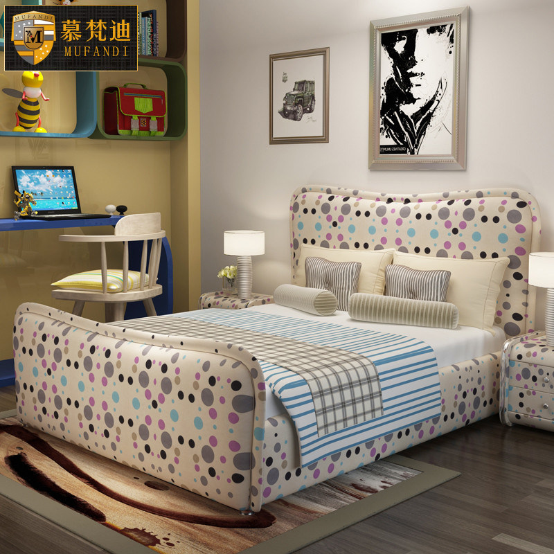 Pretty Colorful Cute Kid Bedroom Bed