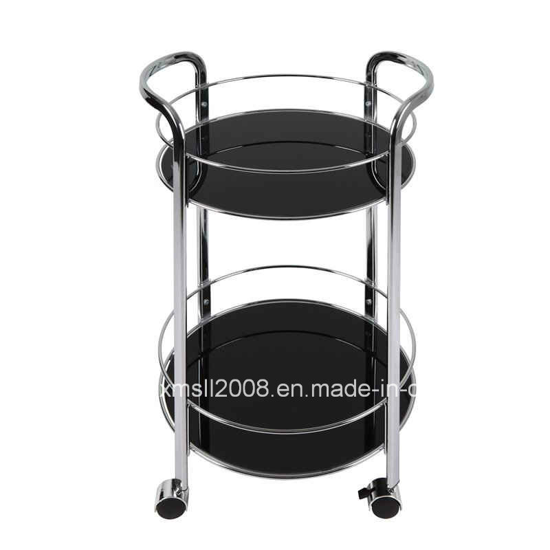 Modern Bar Cart in Black Kitchen Cart with CE (G-KC03)