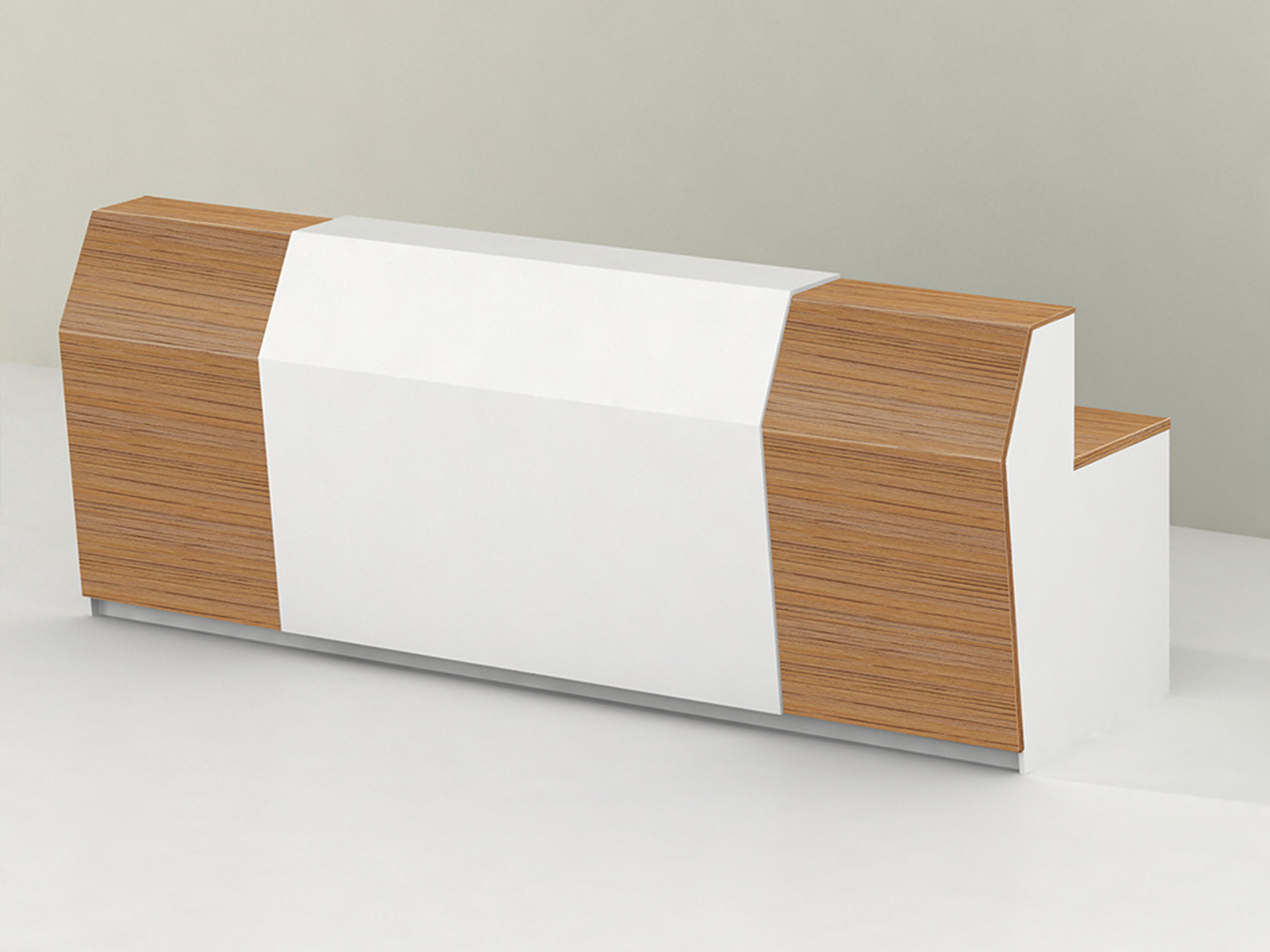 Modern Fashionable New Design Veneer Reception Area Desk for Office