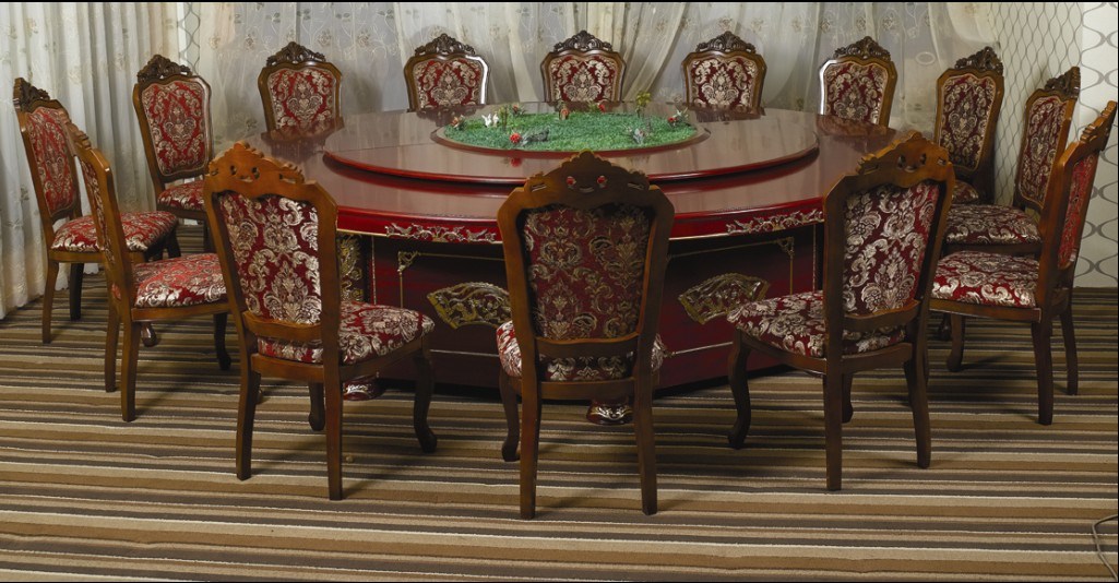 Hotel Luxury Dining Table and Chair/5 Star Hotel Luxury Dining Sets (JNCT-057)