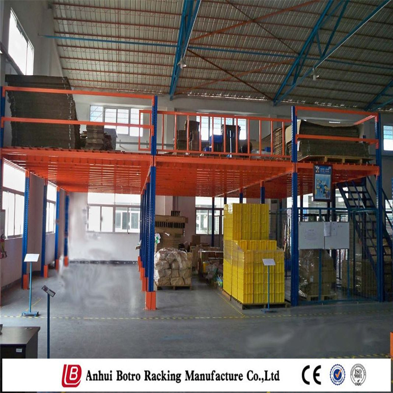 Durable Warehouse Mezzanine Floor Shelf for Bicycle Parts