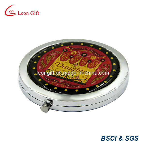 Custom Logo Epoxy Round Pocket Mirror for Sale