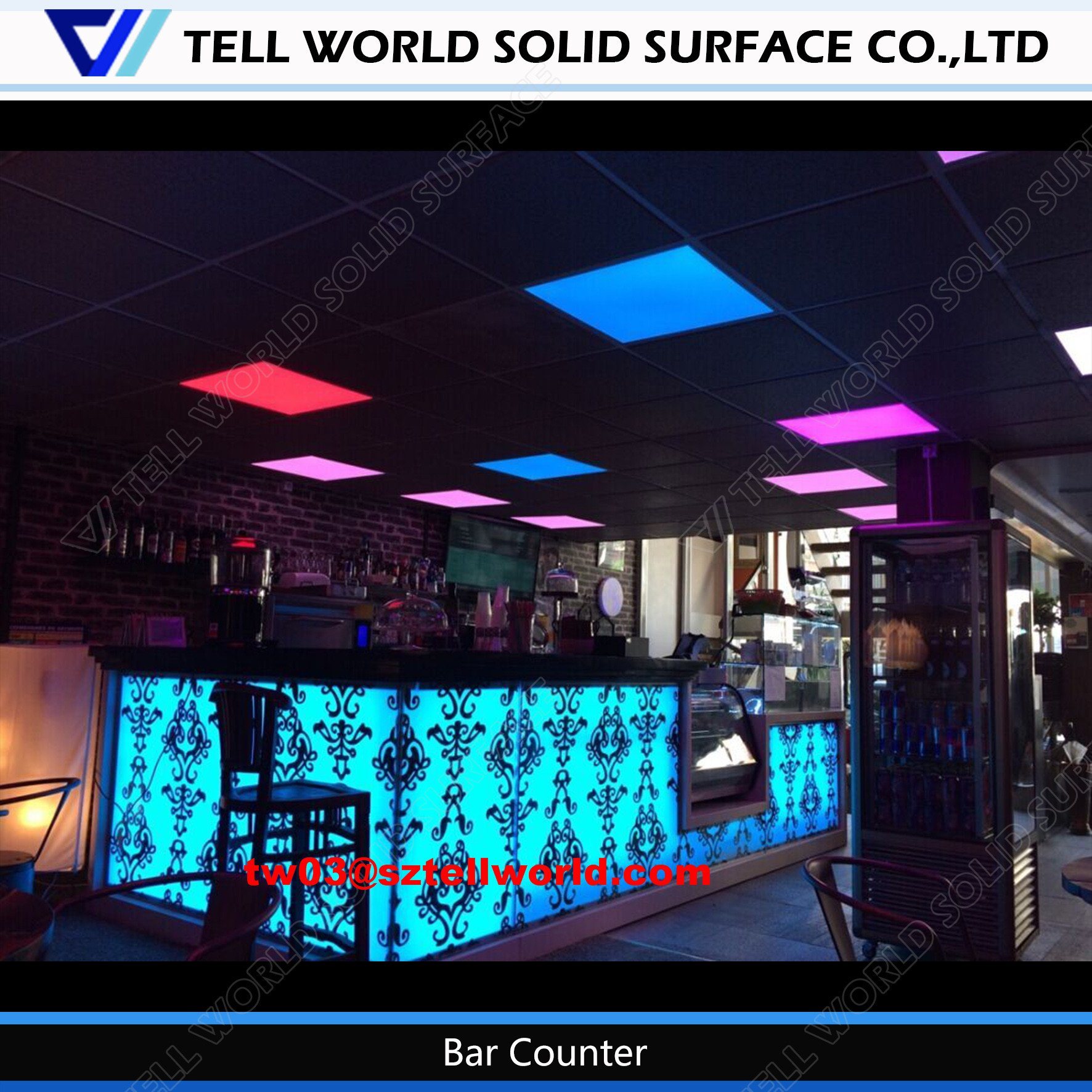 2017 Top Sale Salad Shop Counter Table Restaurant Bar Counter / Coffee Bar Counter