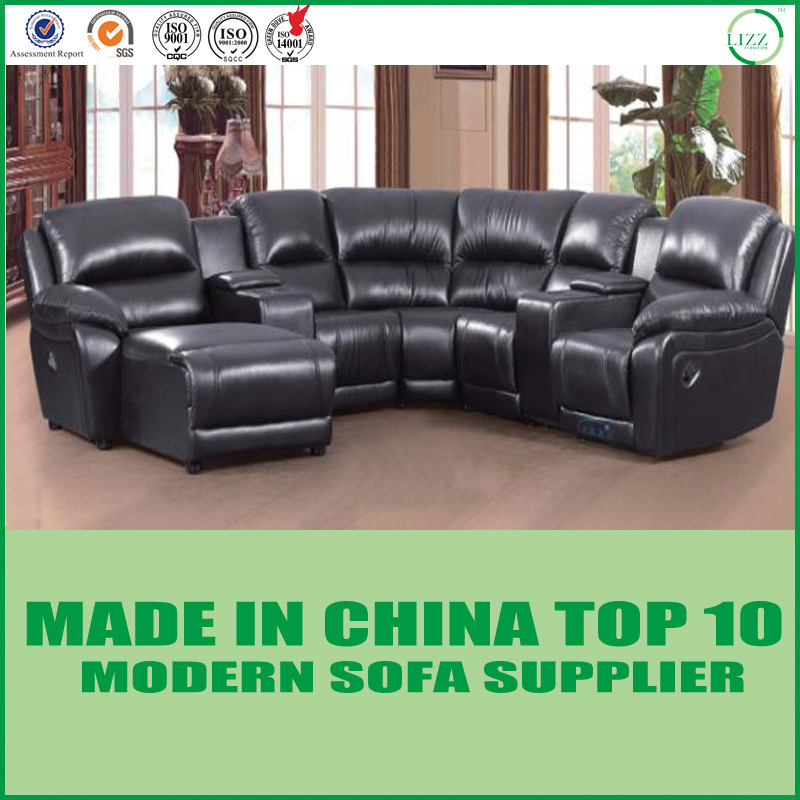 Hotel Modern Furniture Top-Grain Leather Sofa