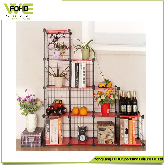 Display Grid Cube Storage Book Shelf Metal Rack