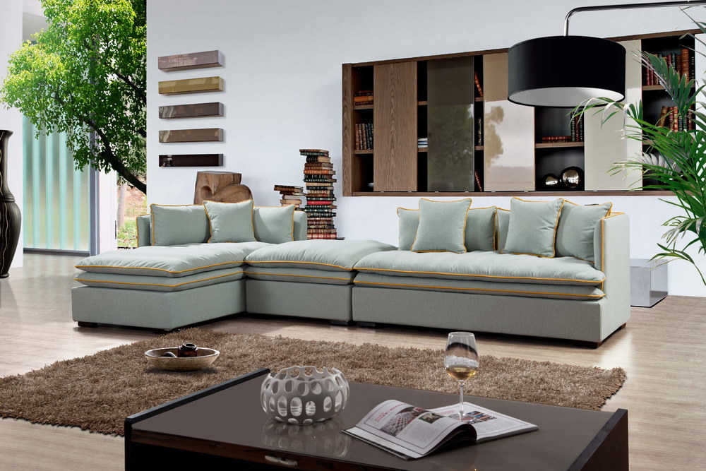 Super Soft Sectional Corner Sofa with High Backrest