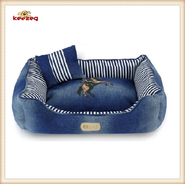 100% Denim+PP Cotton New Style Pet Bed for Dog