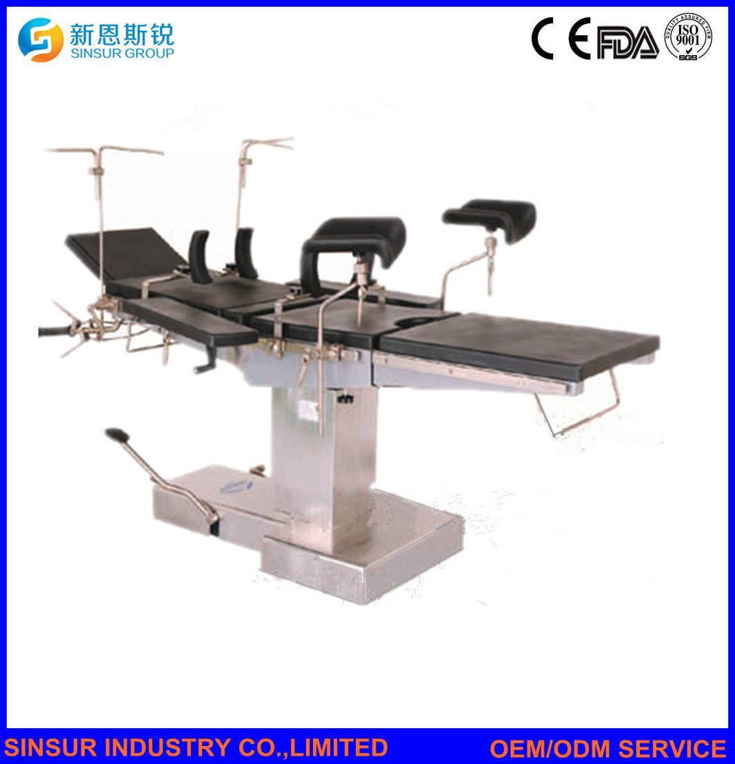 ISO/CE Hospital Surgical Instrument Manual Hydraulic Operating Room Bed