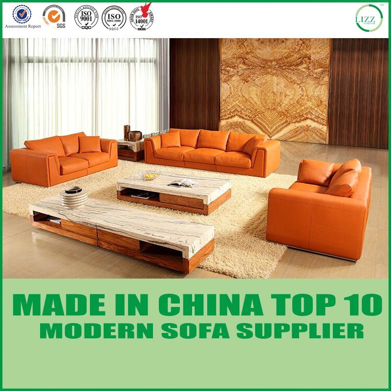 Nordic Living Room Furniture Modern Design Leather Sofa