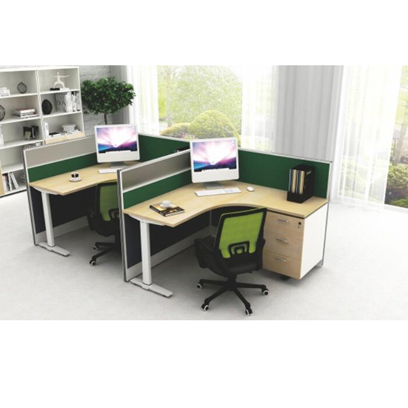 Modern L Shape 2 Persons Office Workstation Desk