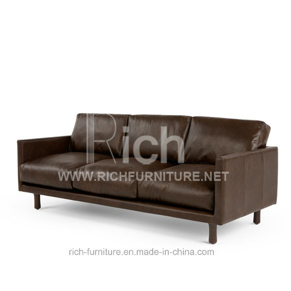 New Design Leather Sofa for Hotel Furniture (3 seater)