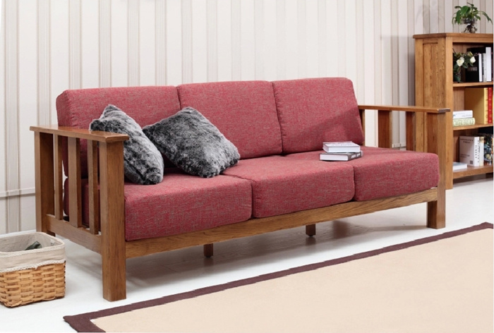 Simple Style Sofa with Solid Wood (M-X1075)