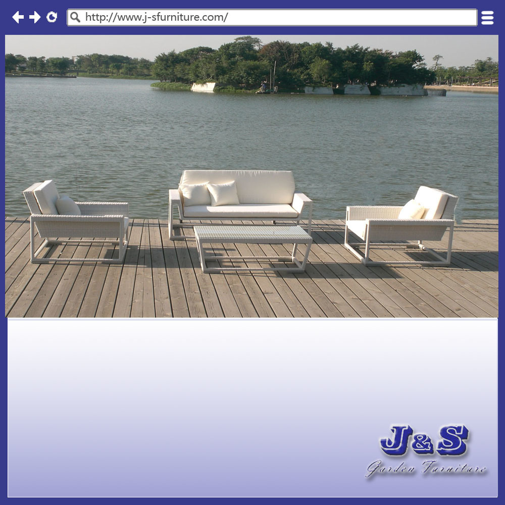 Patio Outdoor Garden Wicker Furniture Set, Rattan Sofa (J416)