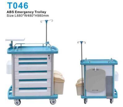 Good Price! ! ABS Hospital Nursing Cart Emergency Trolley