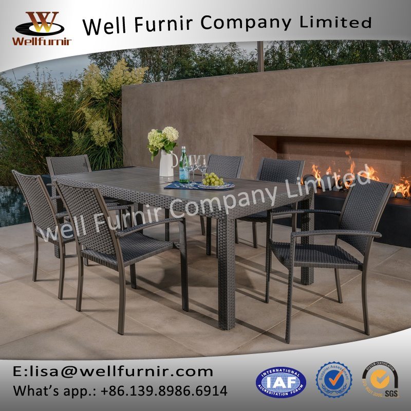 Well Furnir Wf-17117 Rattan 7PC Dining Set