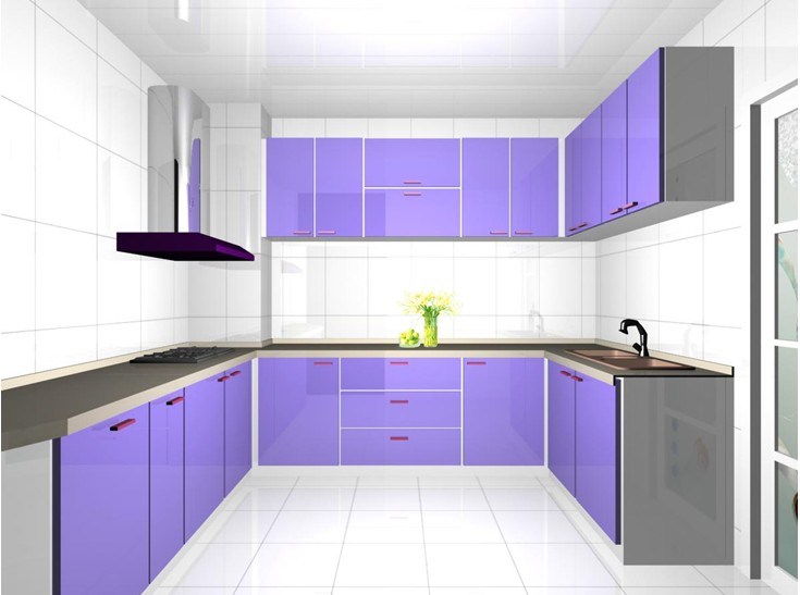 Modular High Glossy UV Kitchen Cabinet, Modern Kitchen Cabinet