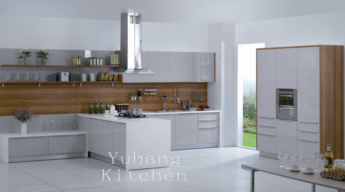 Hot Sale New Modern High Glossy Wood Kitchen Cabinet (M-L93)