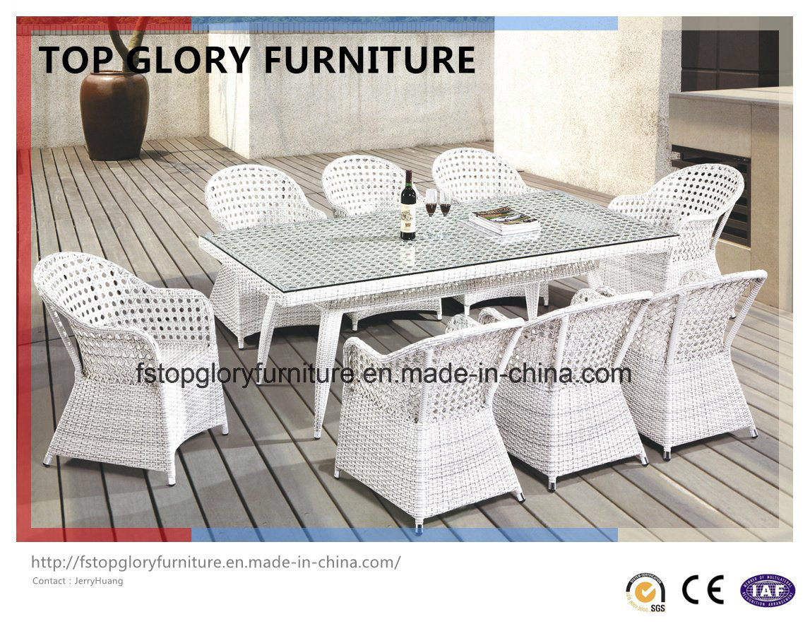 White Rattan&Wicker Dinner Furniture (TG-1612)