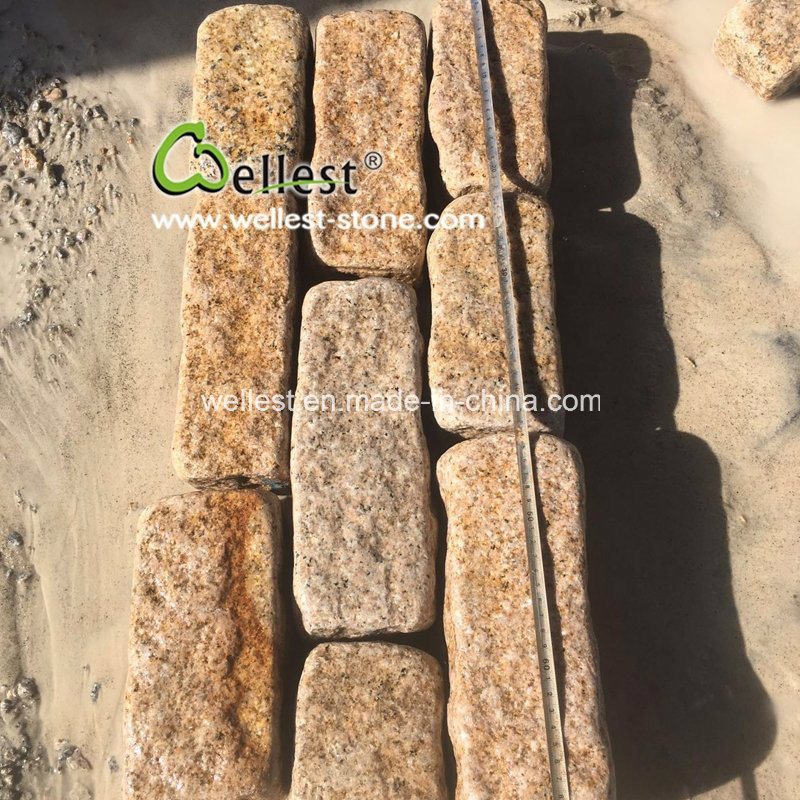 Aged Look Tumble Rustic Yellow Granite Paver Stone