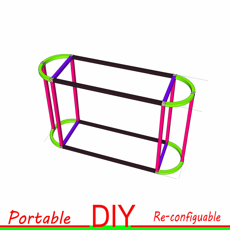 Display Table Portable Reusable Versatile Display Equipment