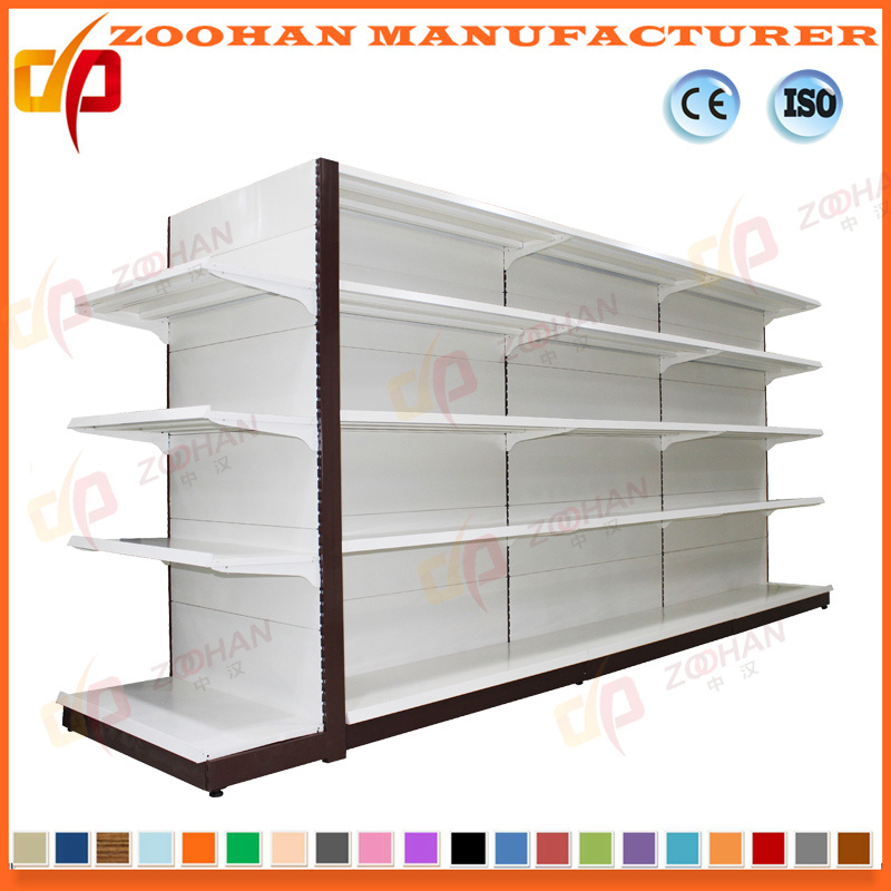 Fashion Double Sides Gondola Metal Supermarket Shelves (ZHs615)