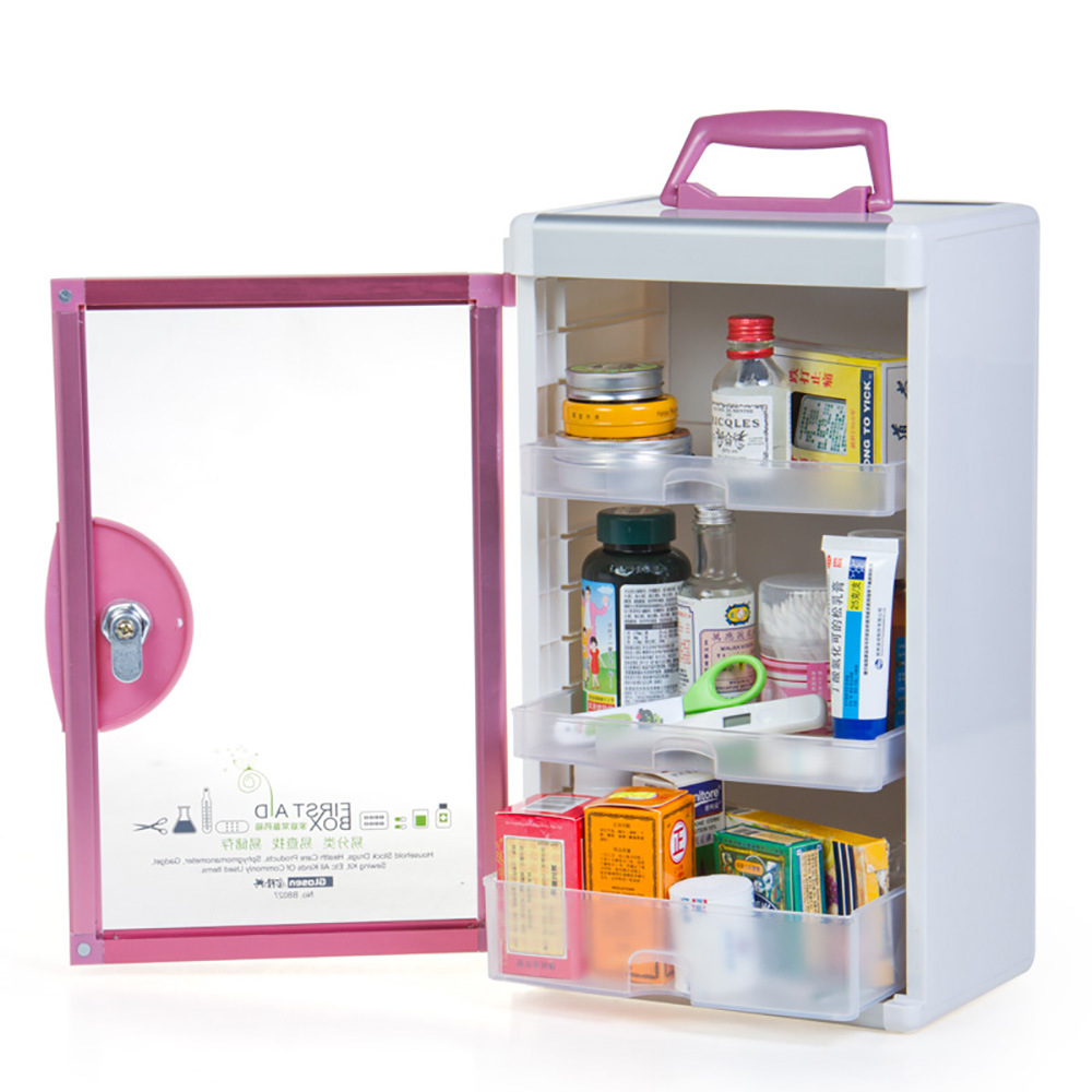 Glass Door Locking First Aid Cabinet