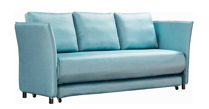 Modern Fabric Functional Sofa Bed with Armrest