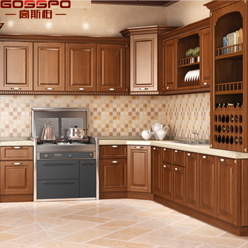 Modern Simple Designs Wood Kitchen Cabinet with High Quality (GSP10-008)