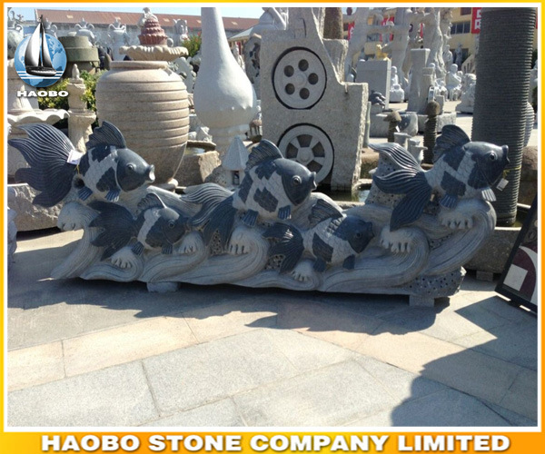 Stone Animal Sculpture Goldfish Statue