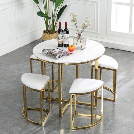 Tempering Glass Round Table Cheap Home Furniture