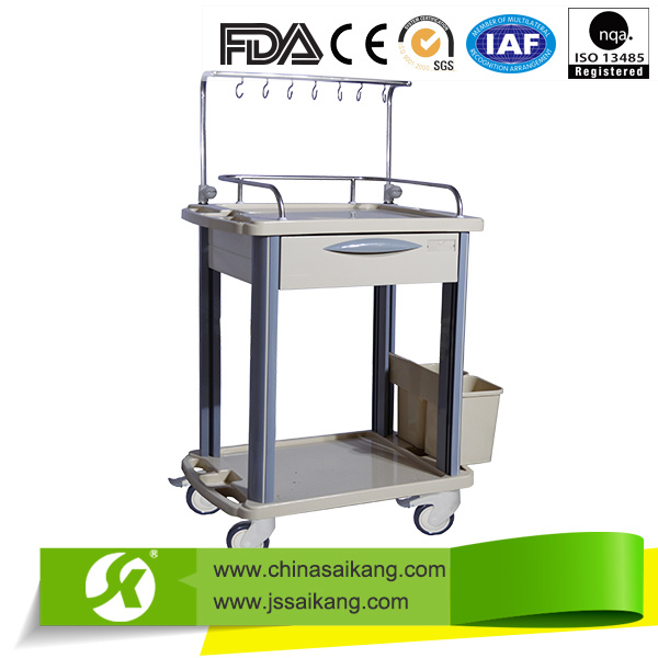 ISO9001&13485 Certification Economic ABS Hospital Equipment Trolleys