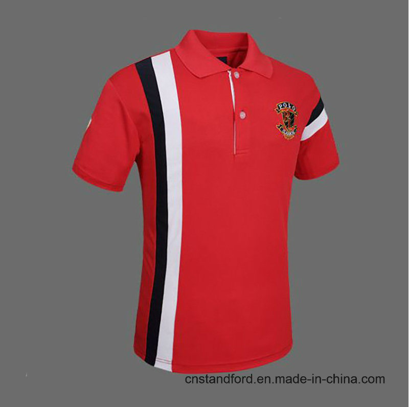 50% Cotton 50% Polyester Anti-Wrinkle Men's Polo Shirt