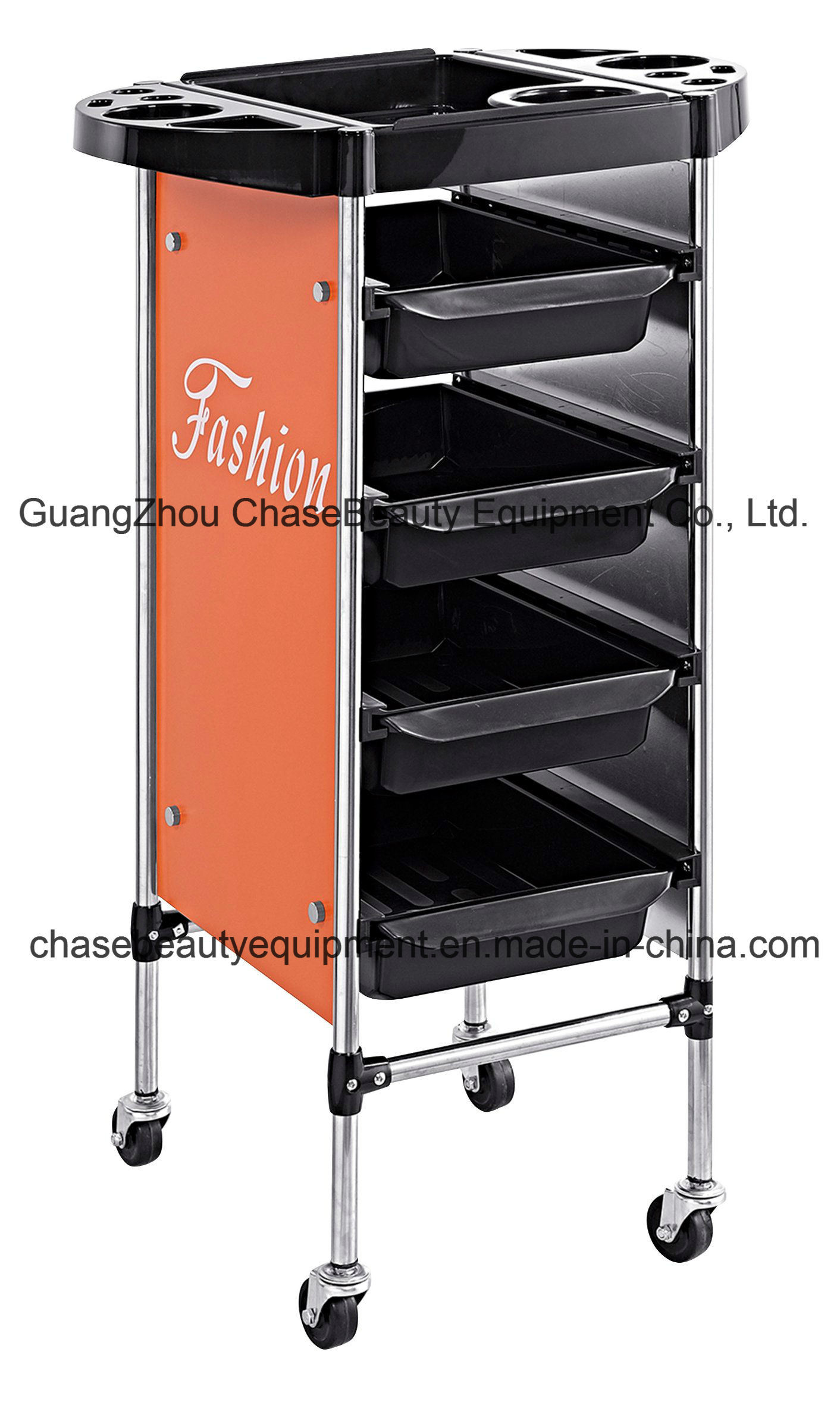 Plastic Salon Trolley Tools Table Hairdressing Trolley for Selling