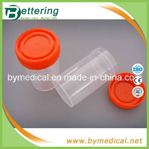 Disposable Plastic Urine Cup Container with Screw Cap