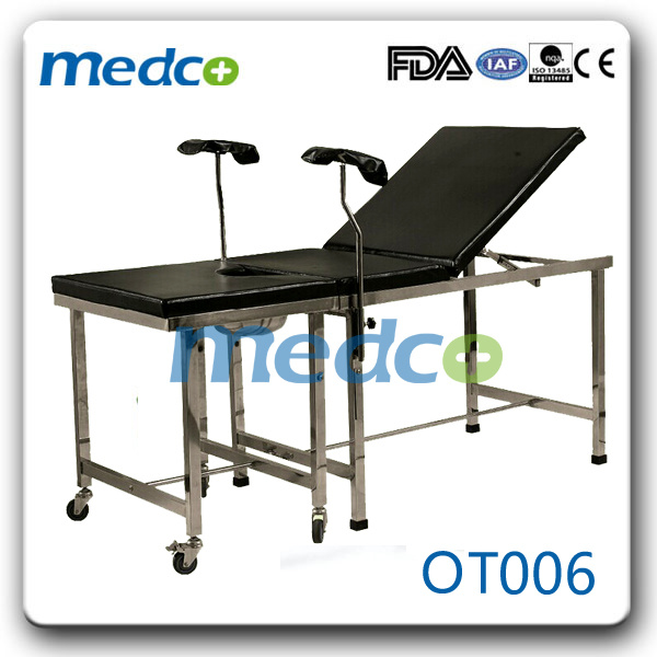 S. S. Hospital Manual Parturition Delivery Bed Table, Gynecological Exam Table