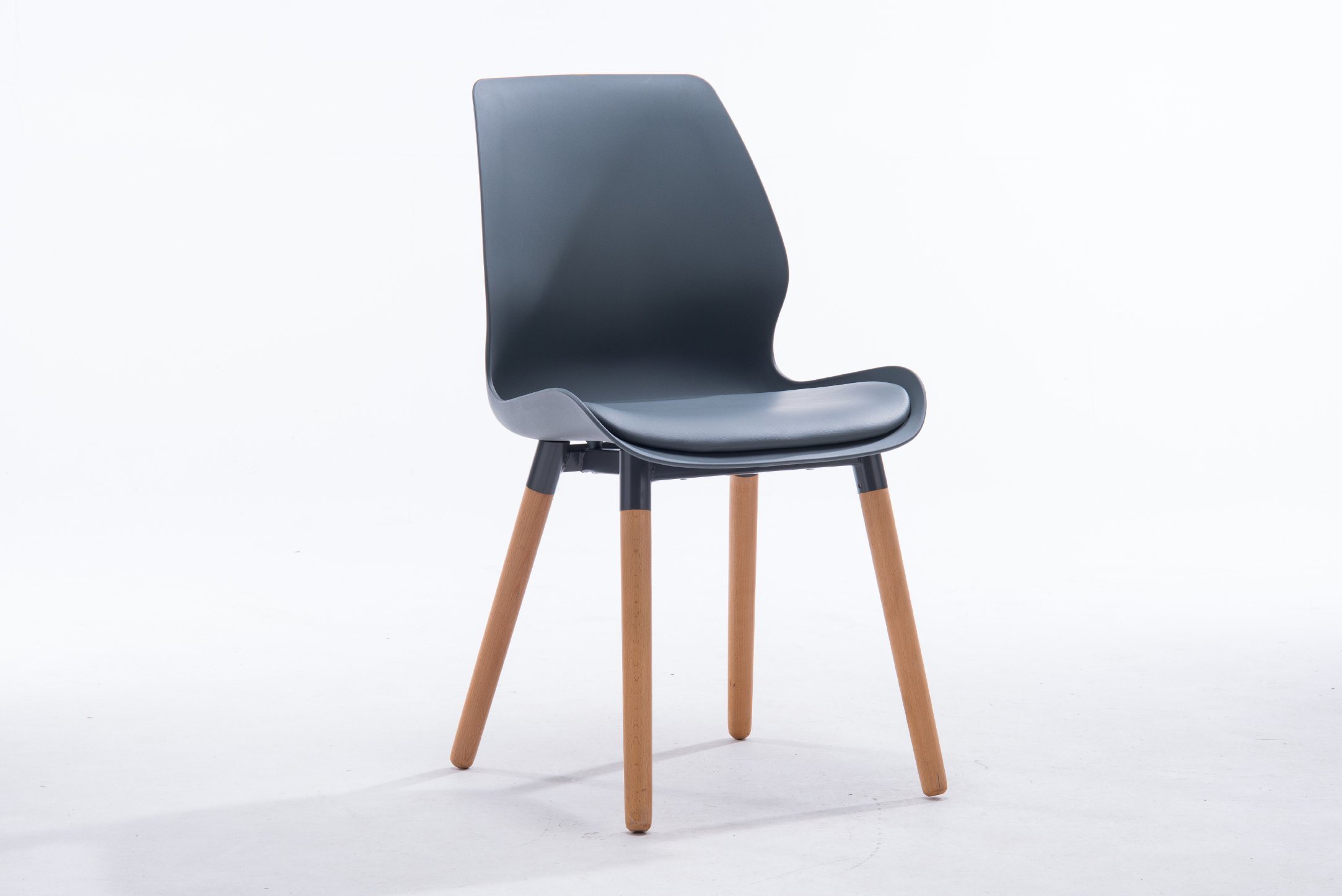 PP Plastic Morden Wooden Mechanism Dining Chair