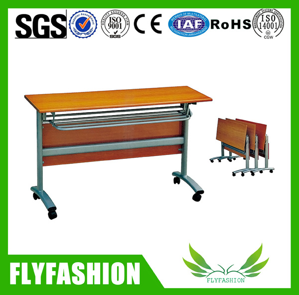 Wooden Furniture Folding Wooden Training Table with Wheels (SF-05F)