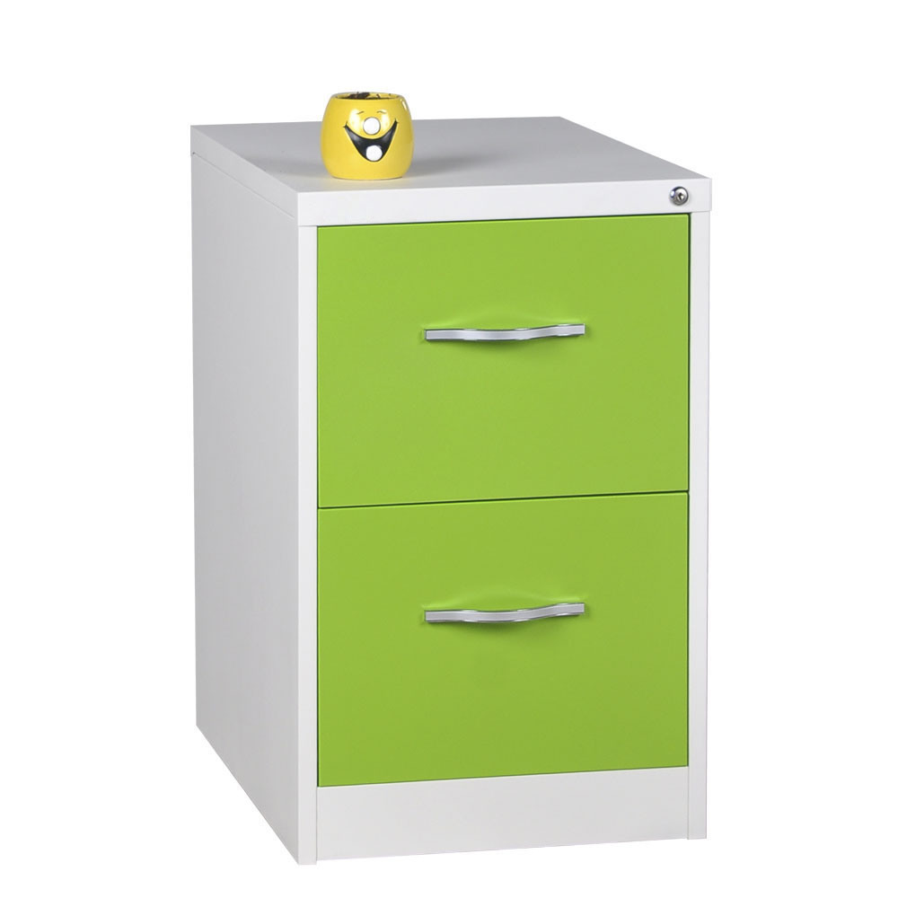 The Outer Clasp Hands 2 Drawers Metal Filing Cabinet